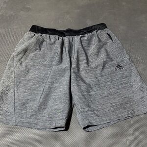 Adidas Men's Heather Gray Performance Shorts